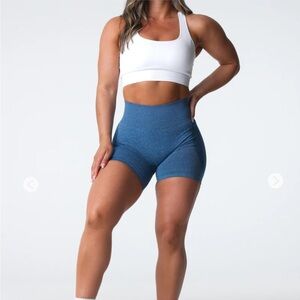 NVGTN High-Waisted Blue Shorts